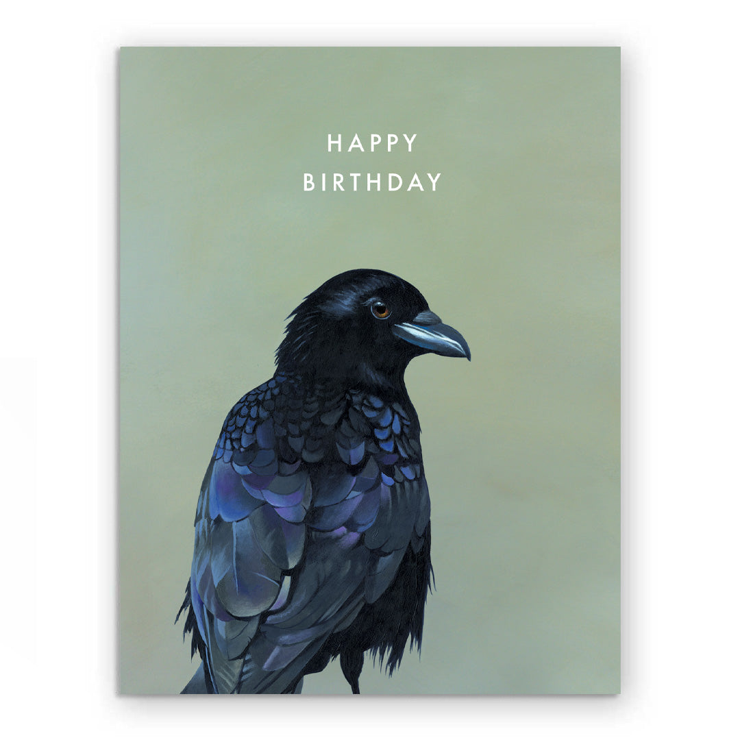 Crow Birthday Card – The Mincing Mockingbird & The Frantic Meerkat
