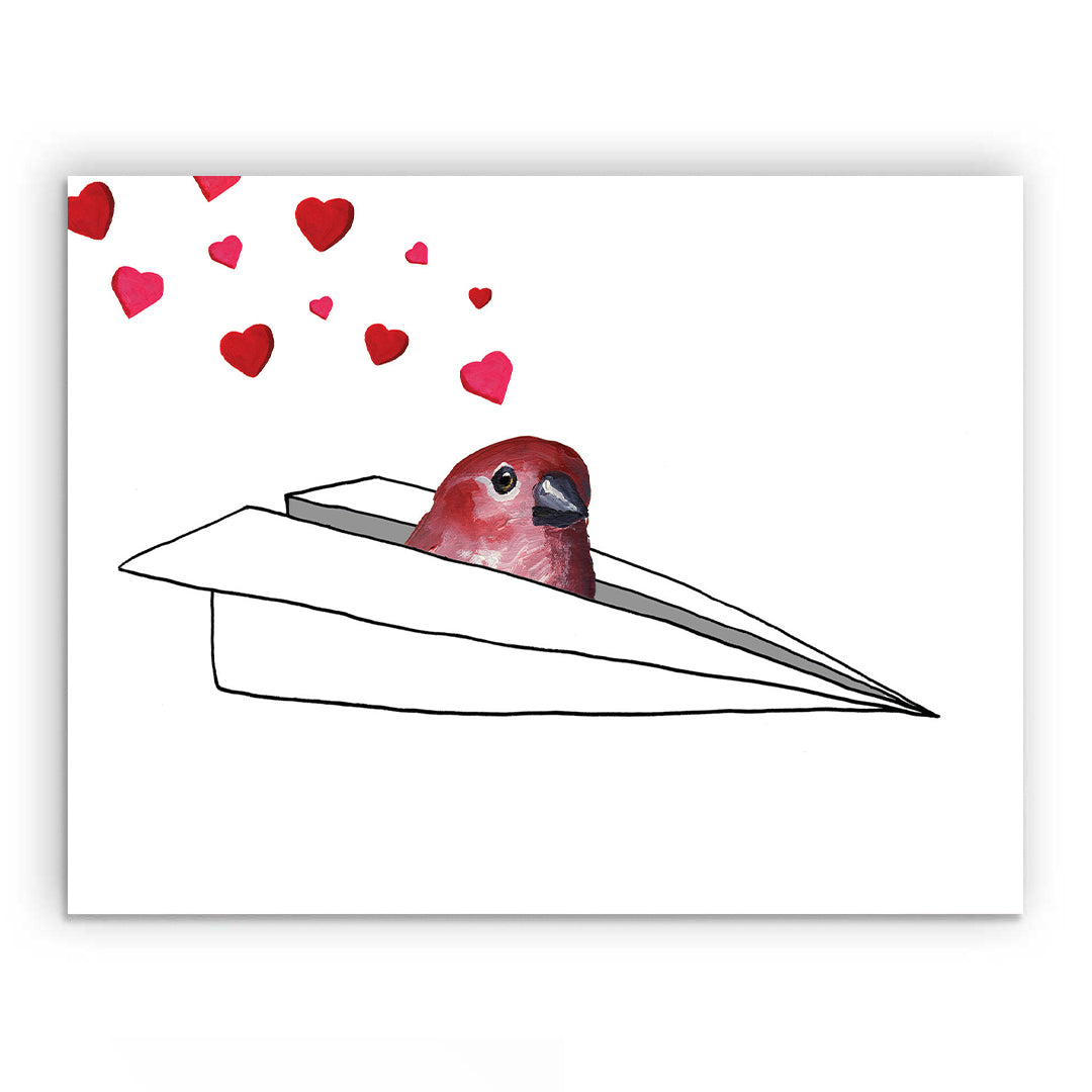 Airplane Valentine's Day Card