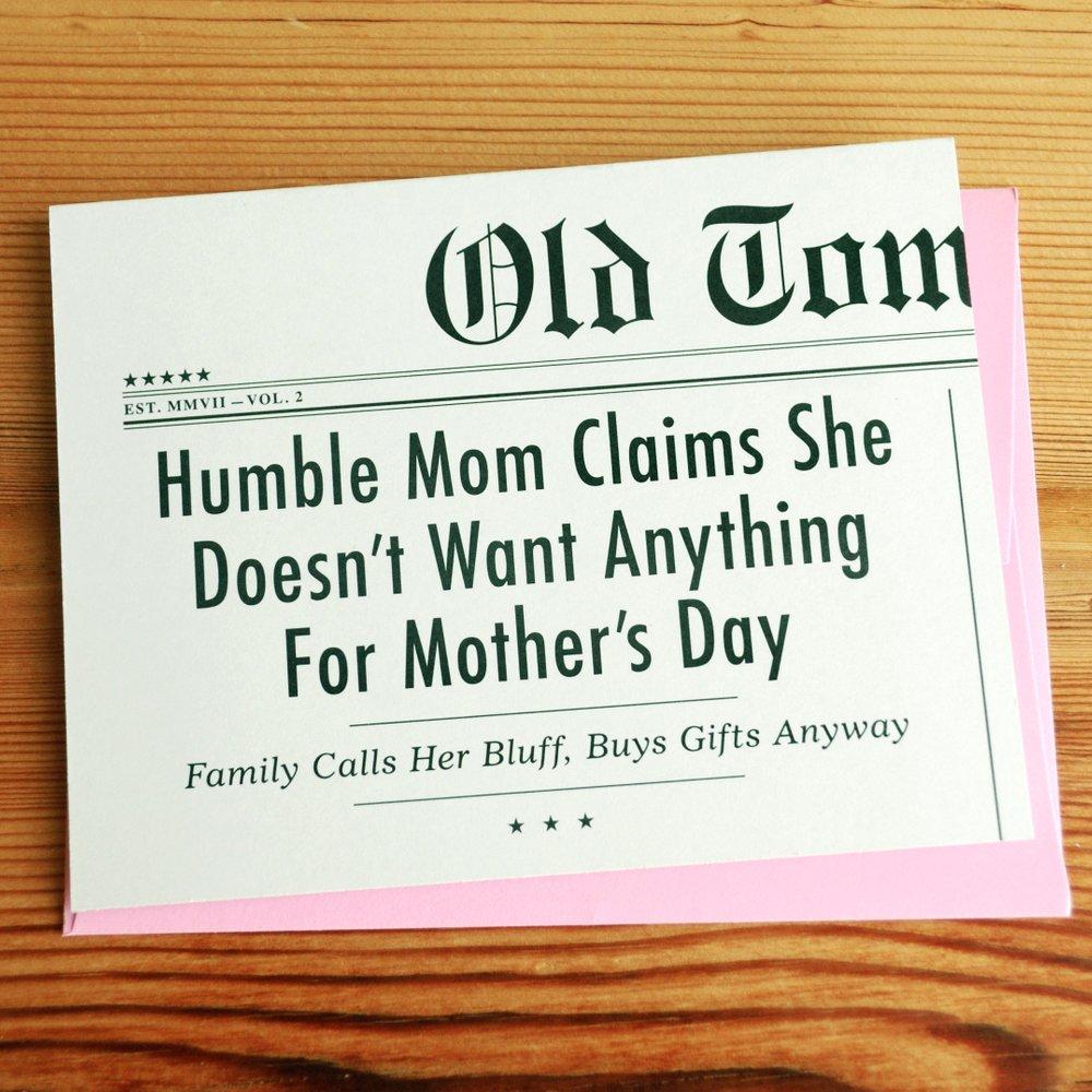 Humble Mom Mother’s Day Card