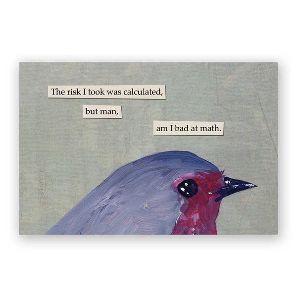 Risk Postcards - Set of 12 - Troubled Birds