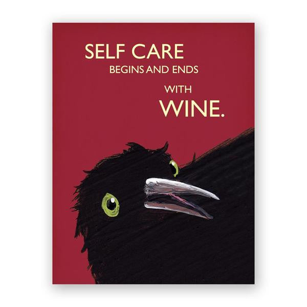 Self Care Begins and Ends With Wine Card