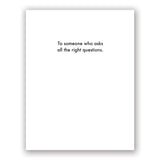 Who How Where Card
