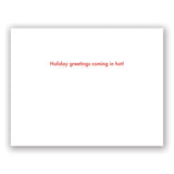 Christmas Airplane Card