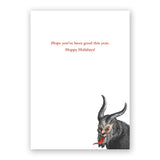 Krampus Christmas Card