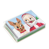 Santa and Reindeer Holiday Card