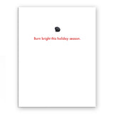 Coal Christmas Card