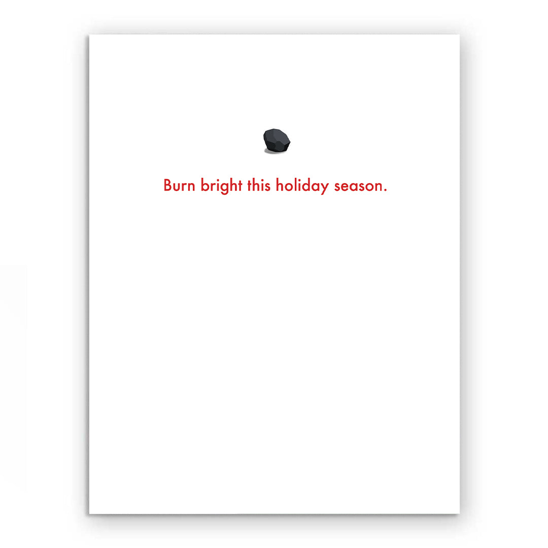 Coal Christmas Card