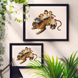 Children & Tiger Print