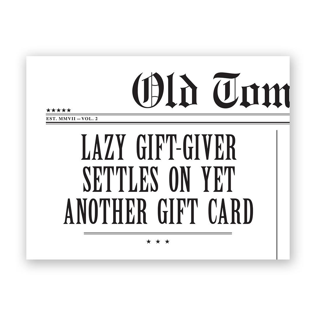 Lazy Gift-Giver Card