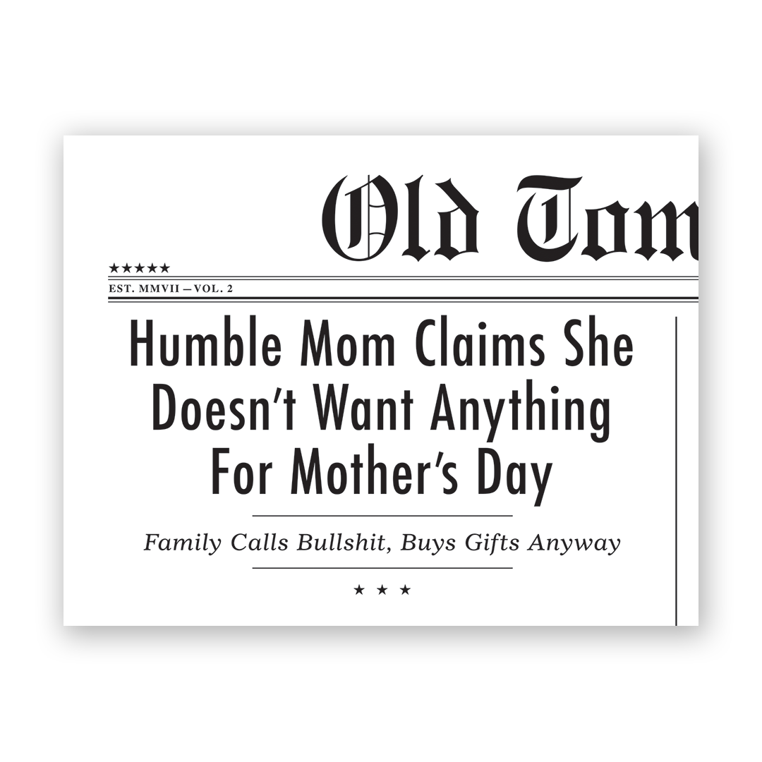 Humble Mom Mother’s Day Card