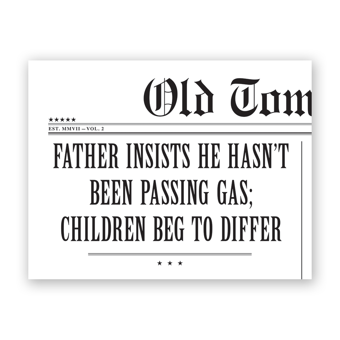 Father Insists - Father's Day Card