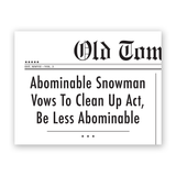 Abominable Snowman Holiday Card