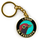 Poop on Fascists Key Chain