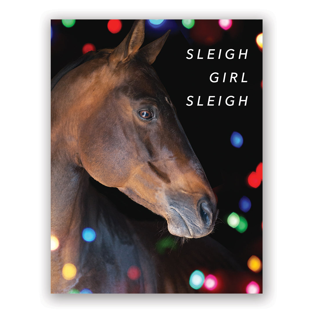 Sleigh Girl Sleigh Card