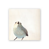 Sale - 4 x 4 White Warbler Wings on Wood Decor