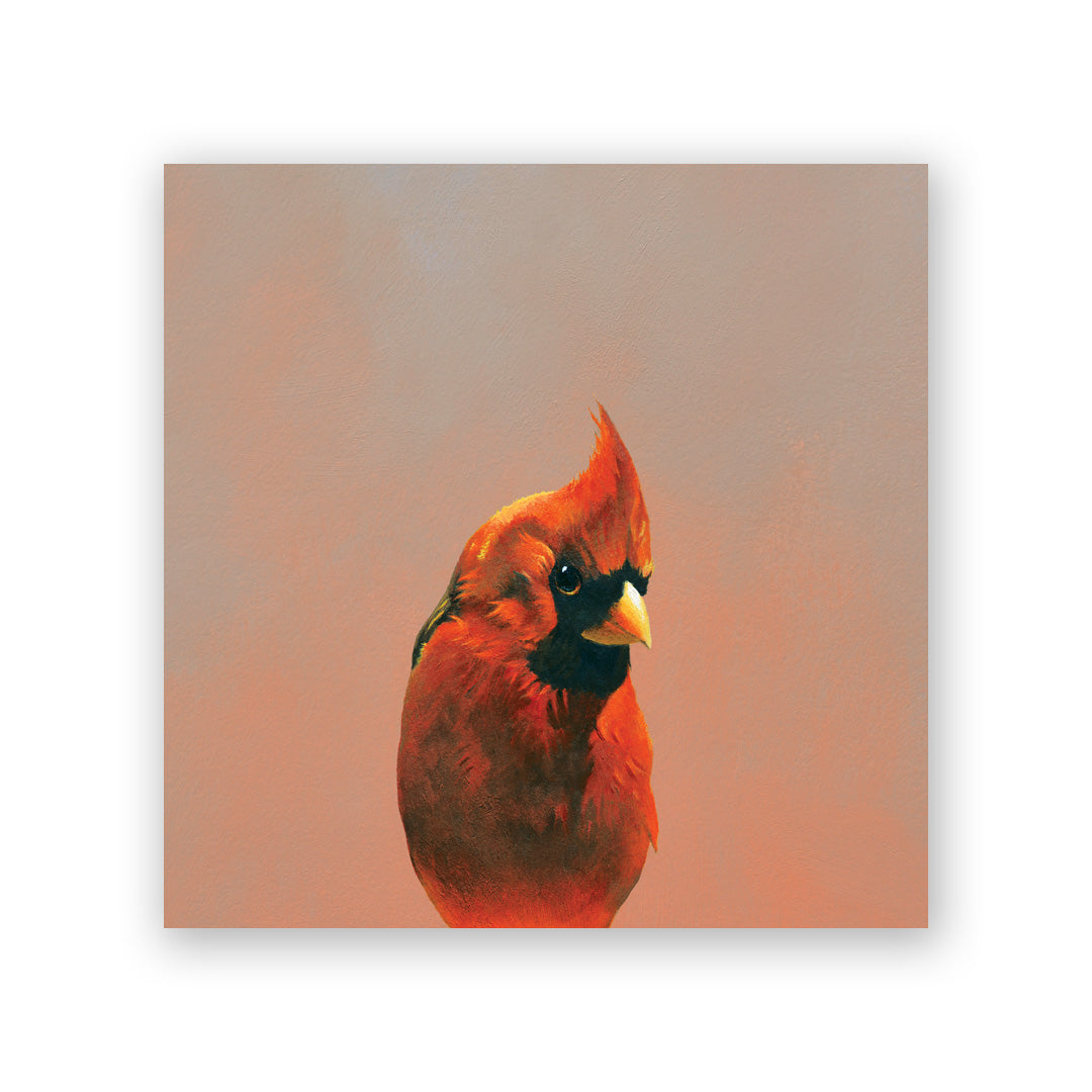 6 x 6 Northern Cardinal Wings on Wood Decor