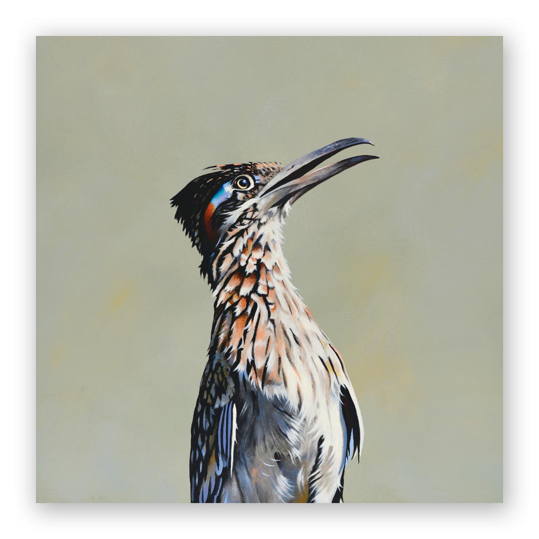 16 x 16 Panel - Roadrunner Wings on Wood Decor