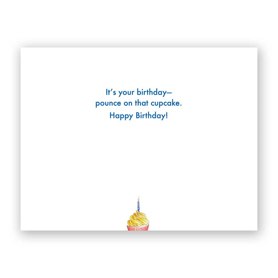Cupcake Cat Birthday Card