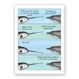 Narwhal Birthday Card