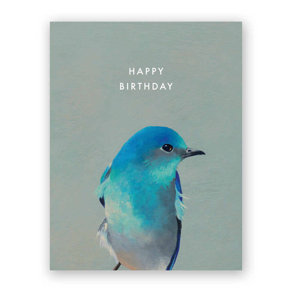 Bluebird Birthday Card