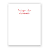 Slow Wink Birthday Card