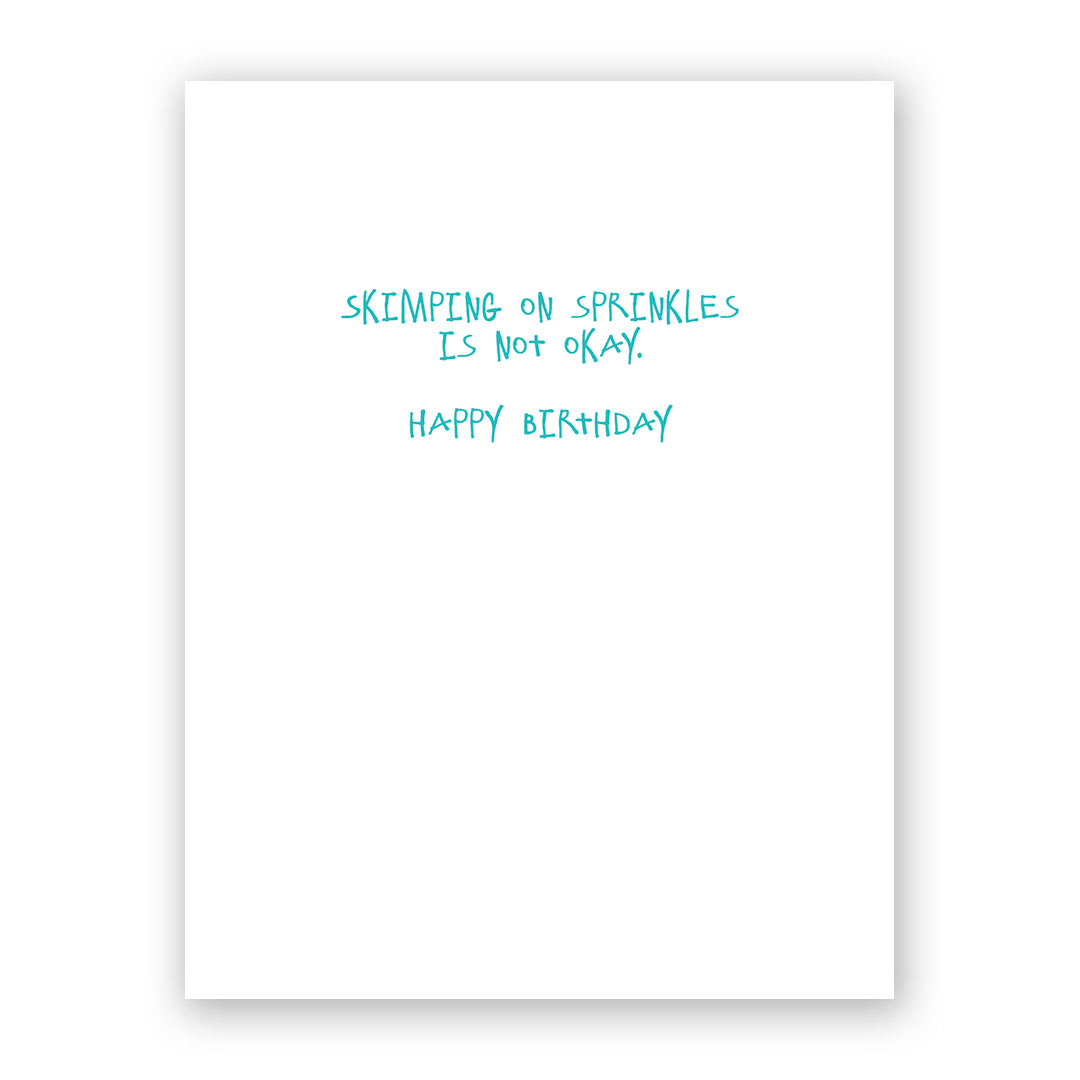Cat Birthday Sprinkles Card