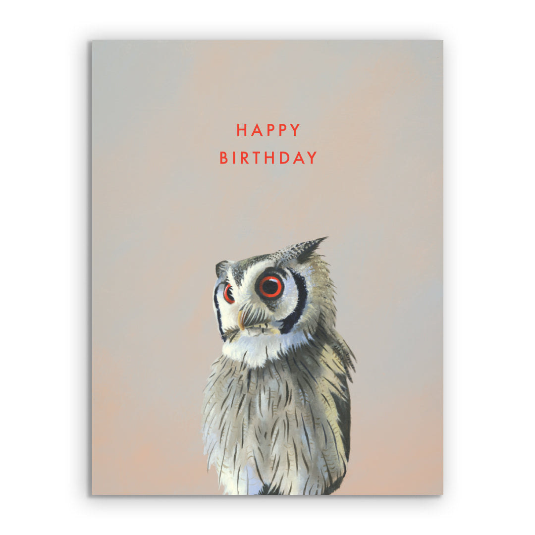 Owl Birthday Card