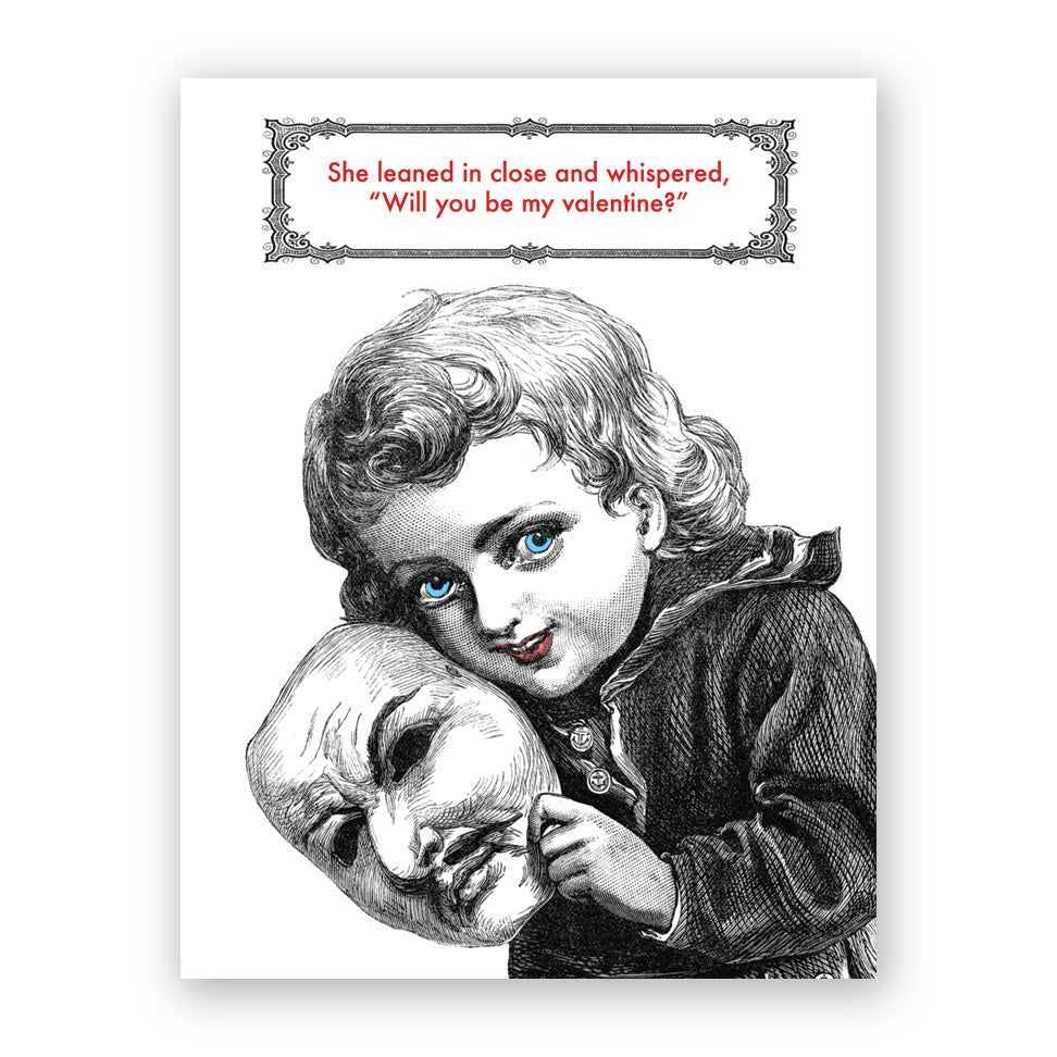 Close Girl Valentine Card