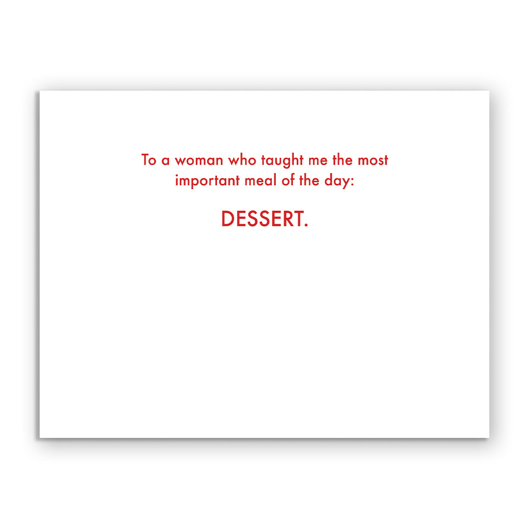Mother's Day Dessert Card