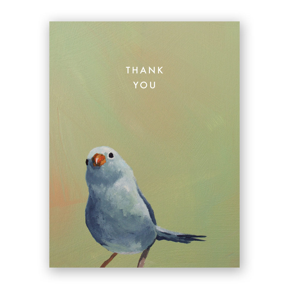 Blue Bird Thank You Card