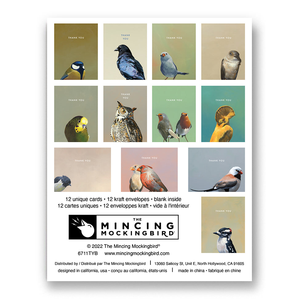 Matt Adrian Bird Thank You Box Set of 12