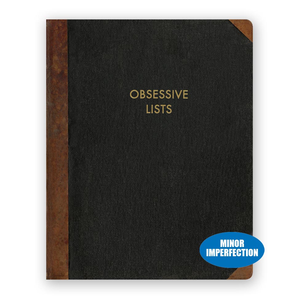 Sale - Obsessive Lists Journal