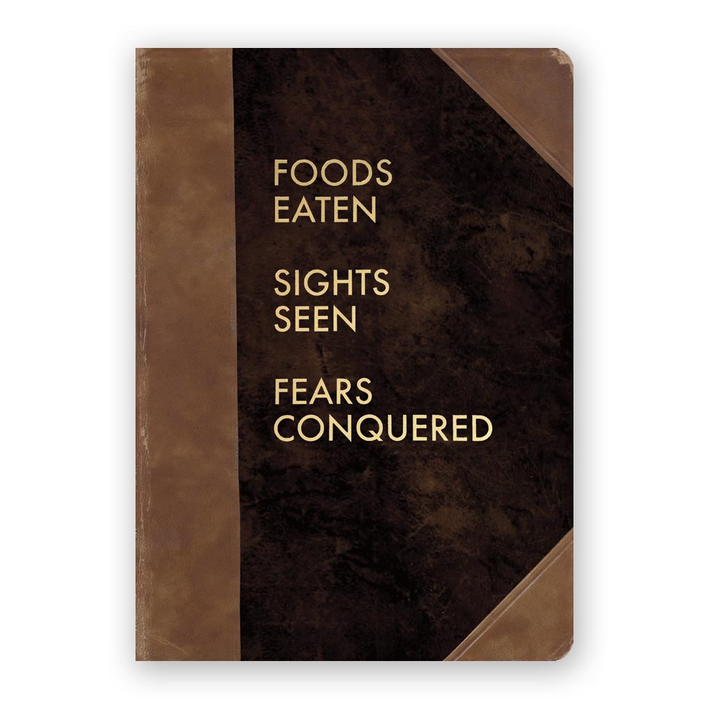 Foods Eaten Sights Seen Fears Conquered Journal- Medium
