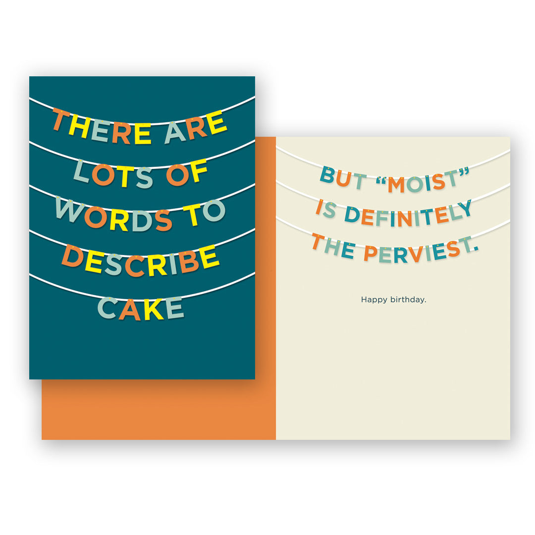 Words To Describe Cake Birthday Card
