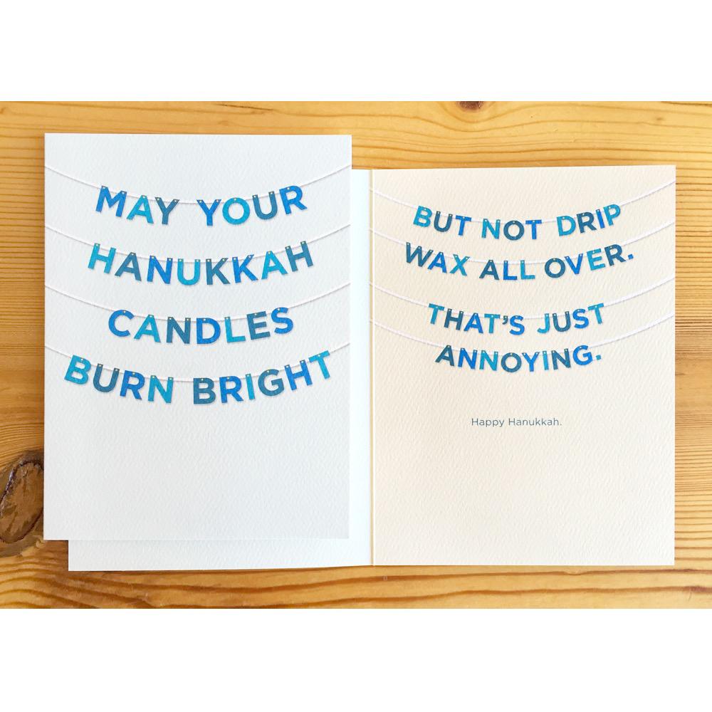 Hanukkah Candles Burn Bright Card