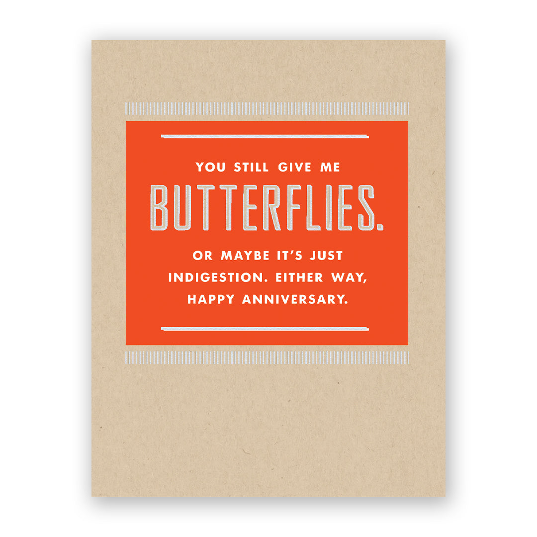 You Still Give Me Butterflies Anniversary Card