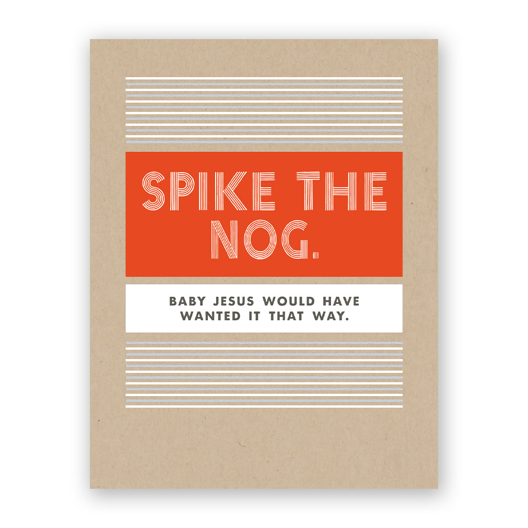 Spike the Nog Holiday Card