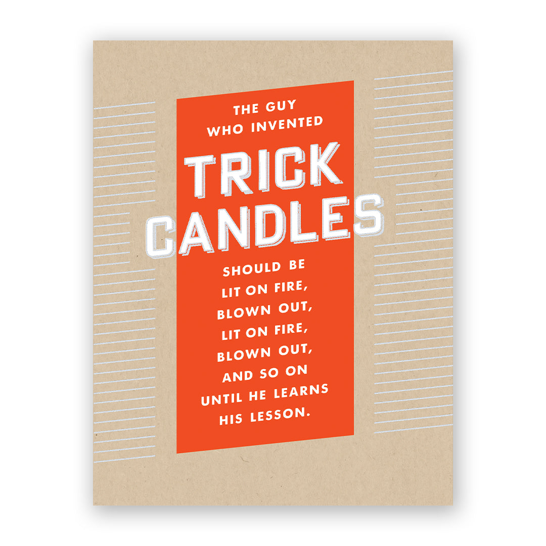 Trick Candles Birthday Card
