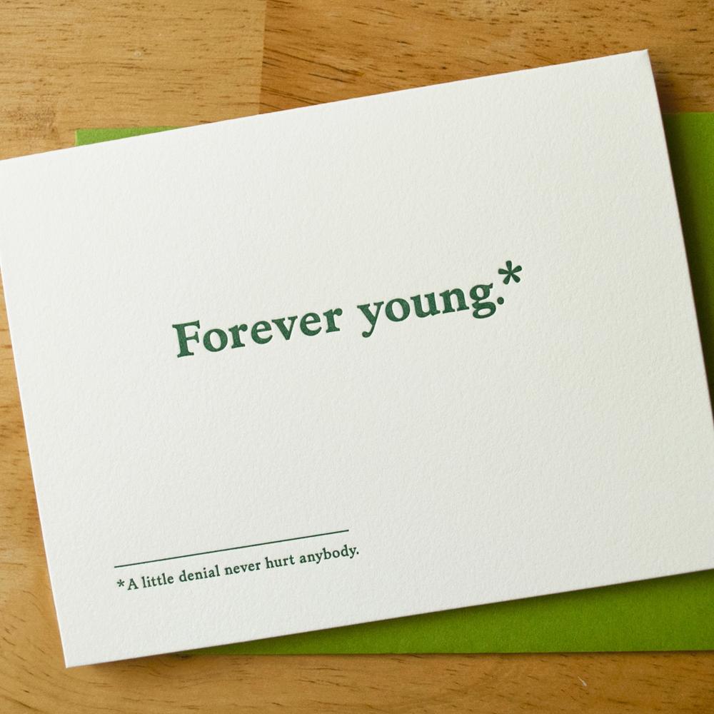 Forever Young Birthday Card