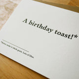 Birthday Toast Card