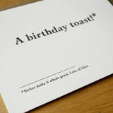 Birthday Toast Card