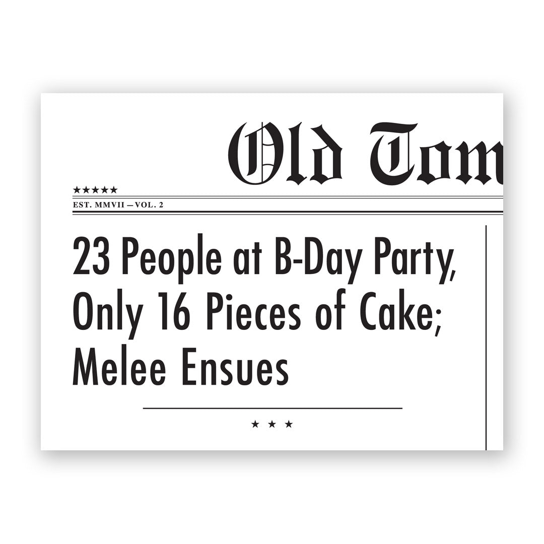 Melee Ensues Birthday Card