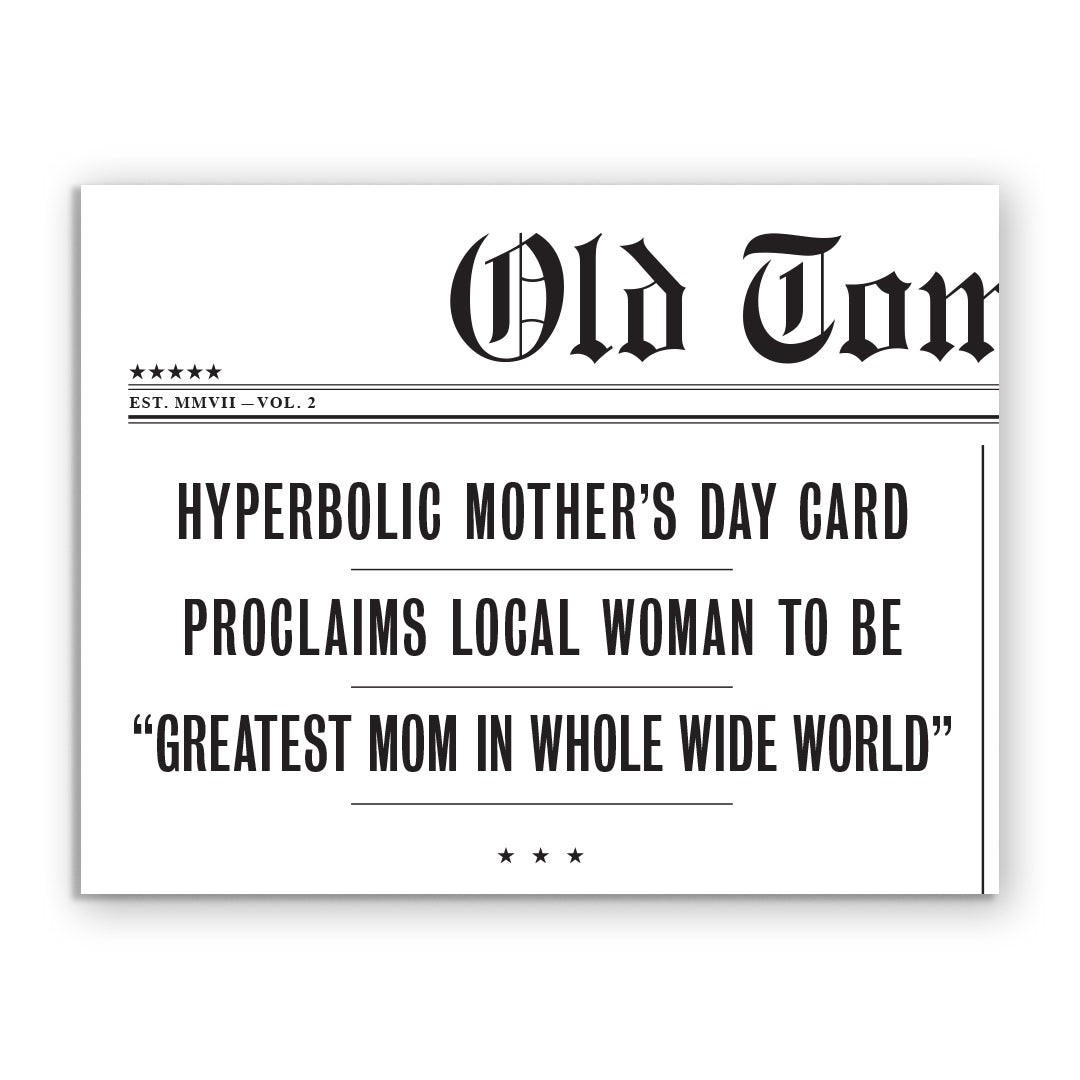 Hyperbolic Mother's Day Card