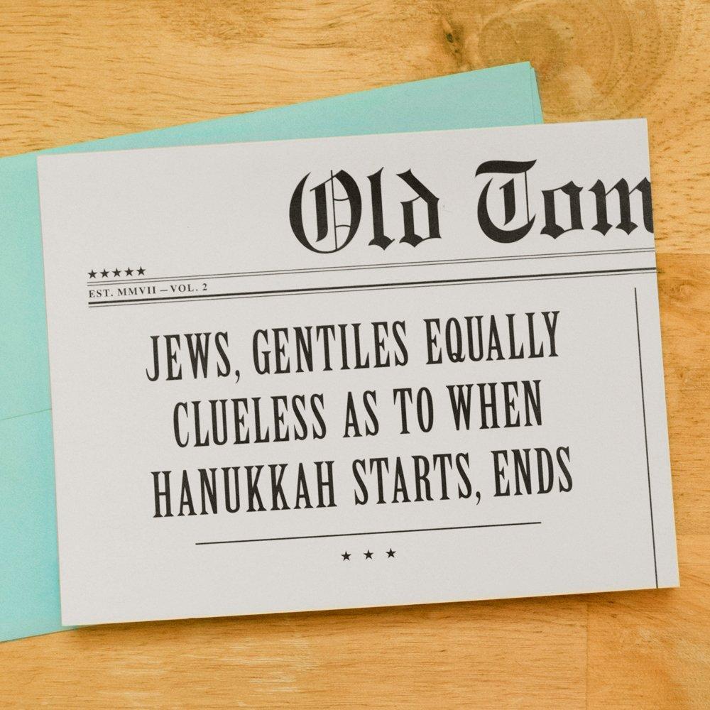 Equally Clueless Hanukkah Card