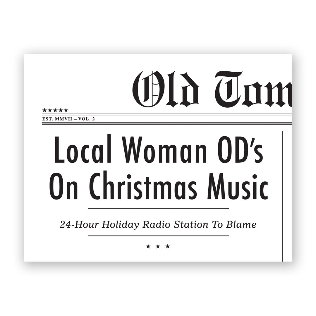 OD's On Christmas Music Card