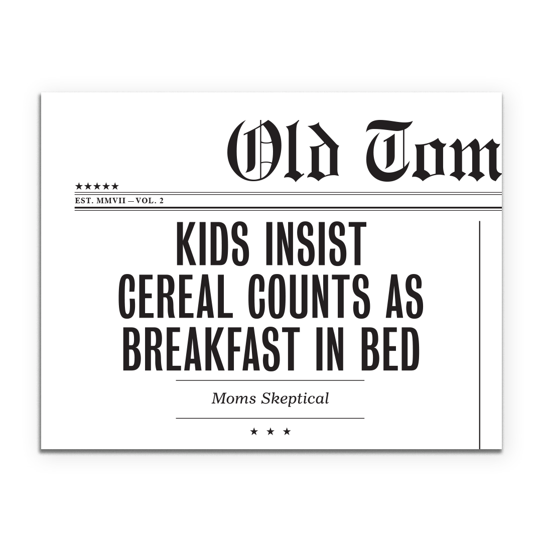 Cereal Counts Mother's Day Card