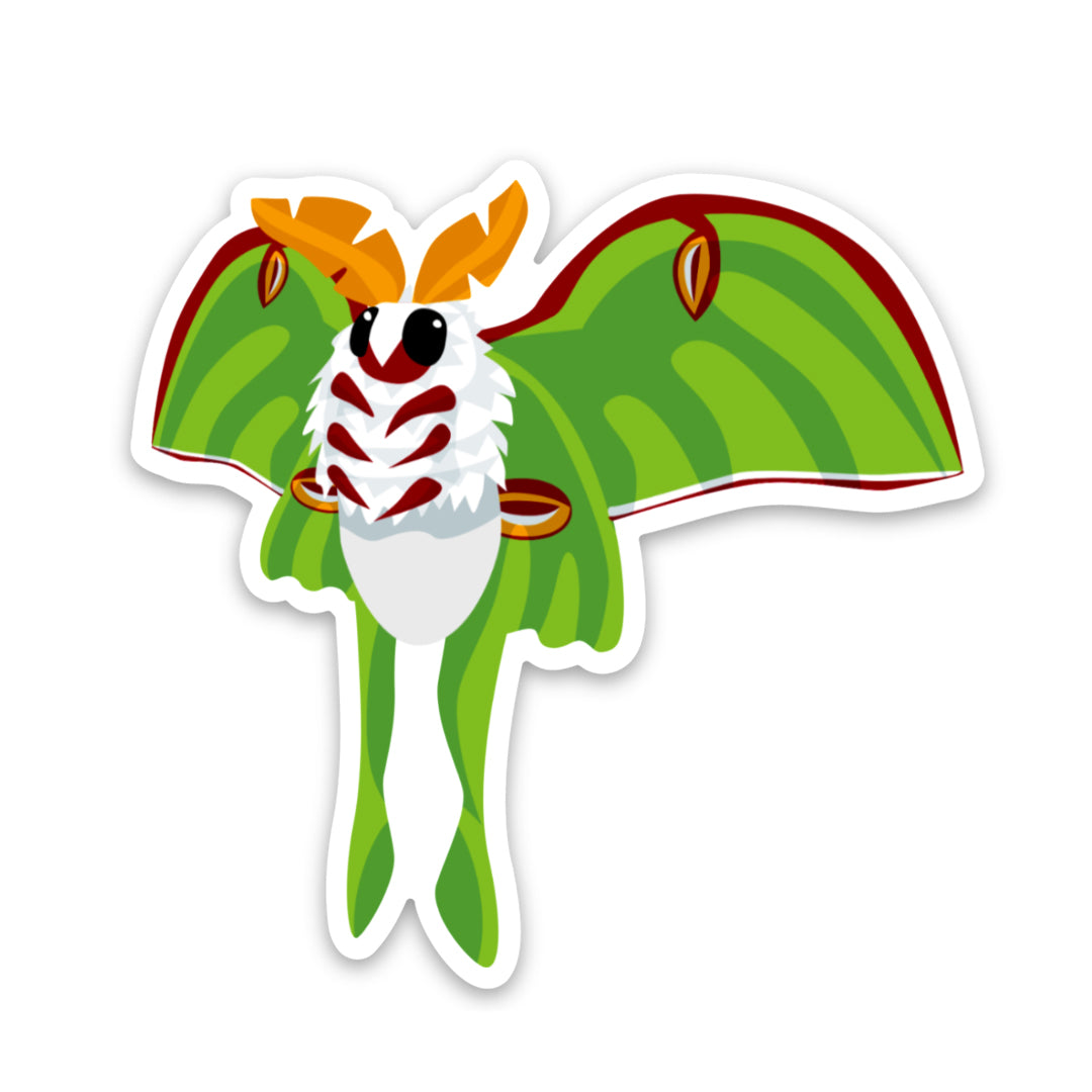 Lunar Moth Sticker