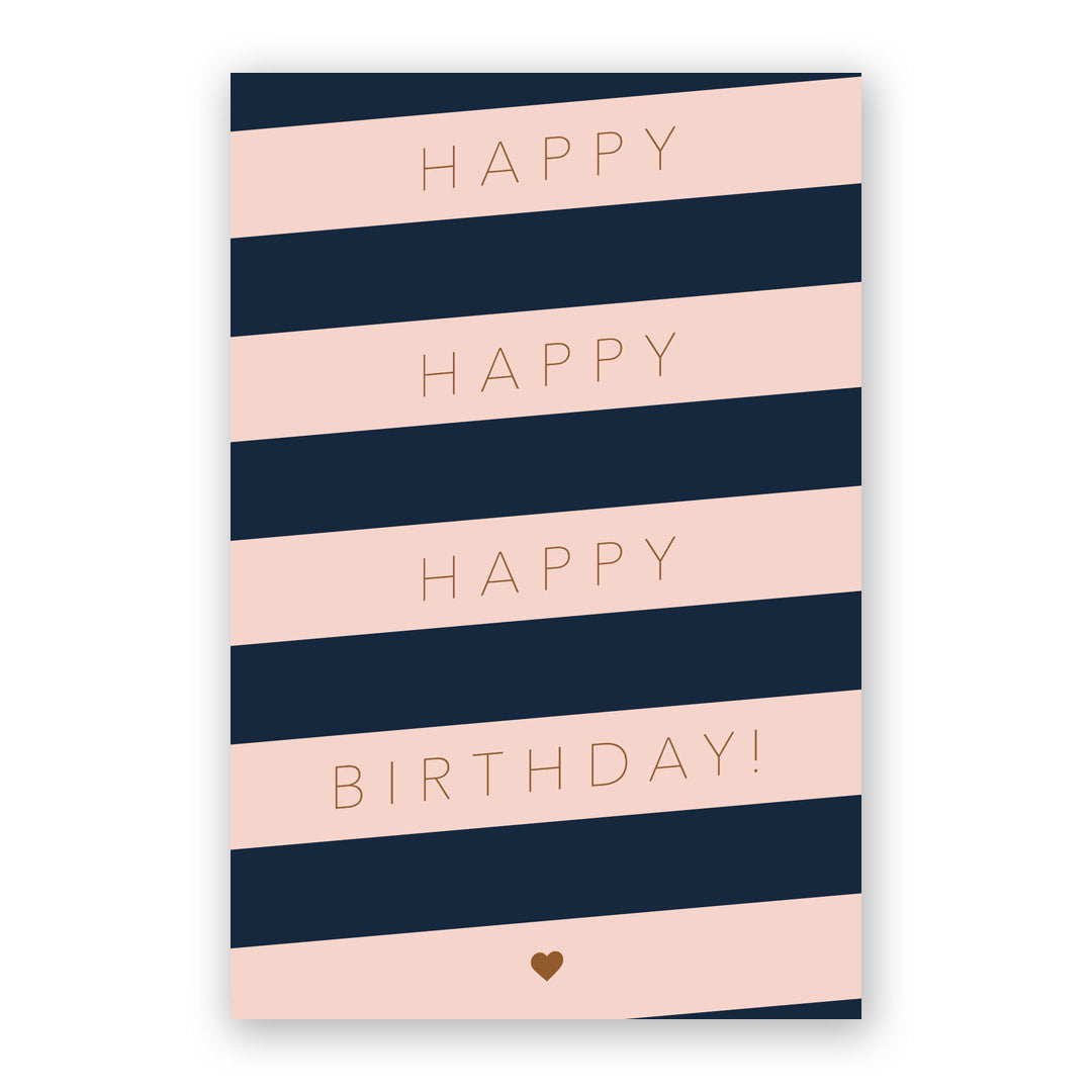 Happy Happy Happy Birthday Card