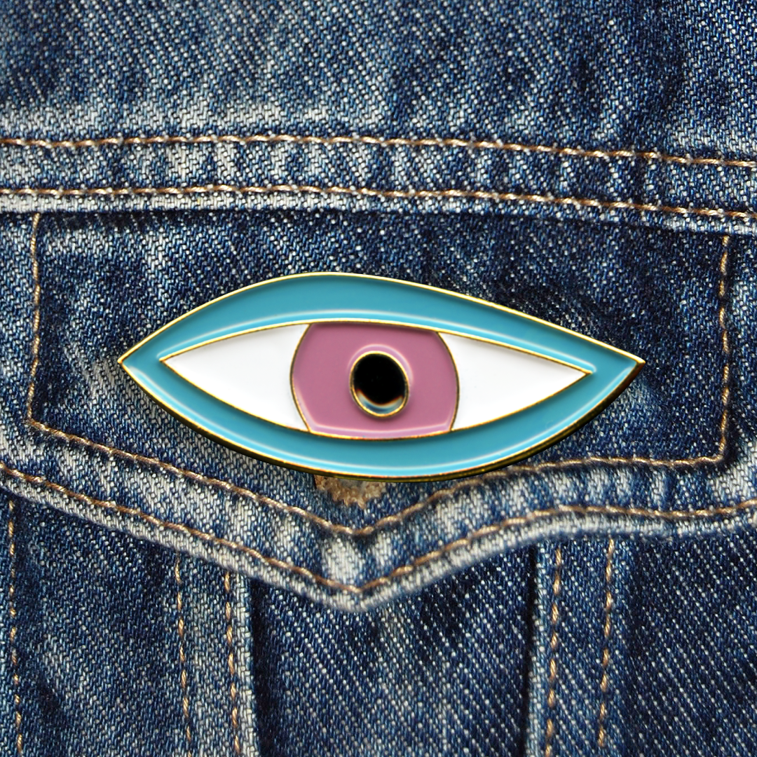 Eye Button Pin Eye Pin – The Mincing Mockingbird & The Frantic Meerkat