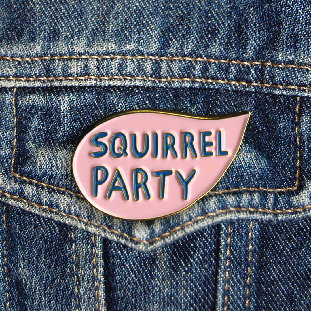Squirrel Party Pin